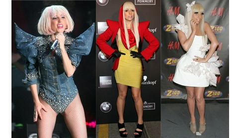 Tenues à épaulettes de Lady Gaga